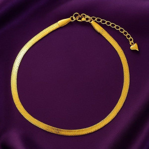 Браслет-цепочка плоского змеиного плетения 1J12000CJJ Браслет-цепочка плоского змеиного плетения 1J12000CJJ