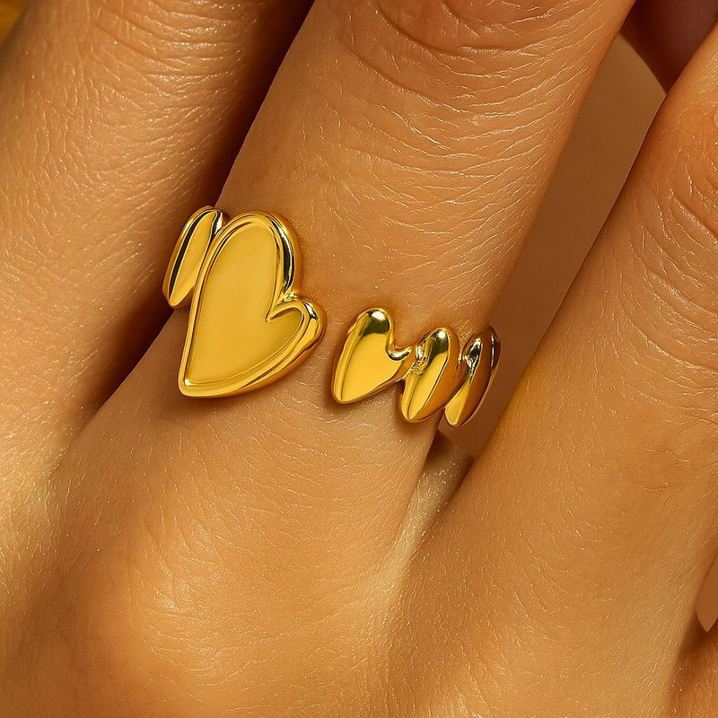 Кольцо медицинская сталь напыление золотом 1J12170CJJ