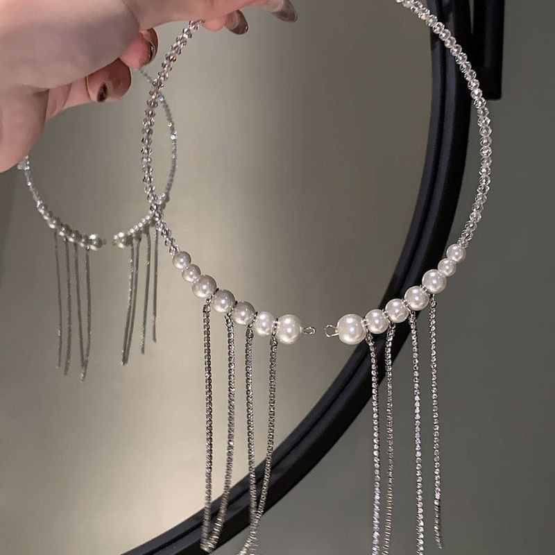 Колье ювелирный сплав жемчуг 1J12226CJJ Колье ювелирный сплав жемчуг 1J12226CJJ