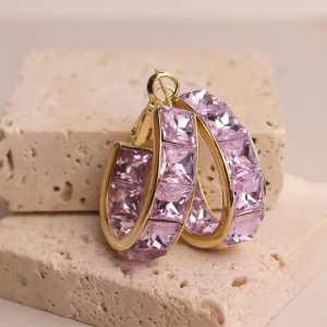 Серьги медь с напылением золотом J10488CJJ Серьги медь с напылением золотом J10488CJJ