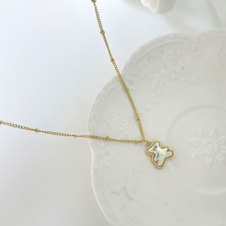 Колье медицинская сталь с напылением золотом J11284CJJ Колье медицинская сталь с напылением золотом J11284CJJ