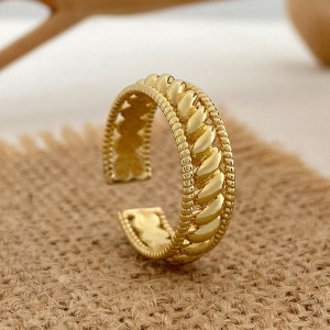 Кольцо медь напыление золотом 1J12365CJJ Кольцо медь напыление золотом 1J12365CJJ