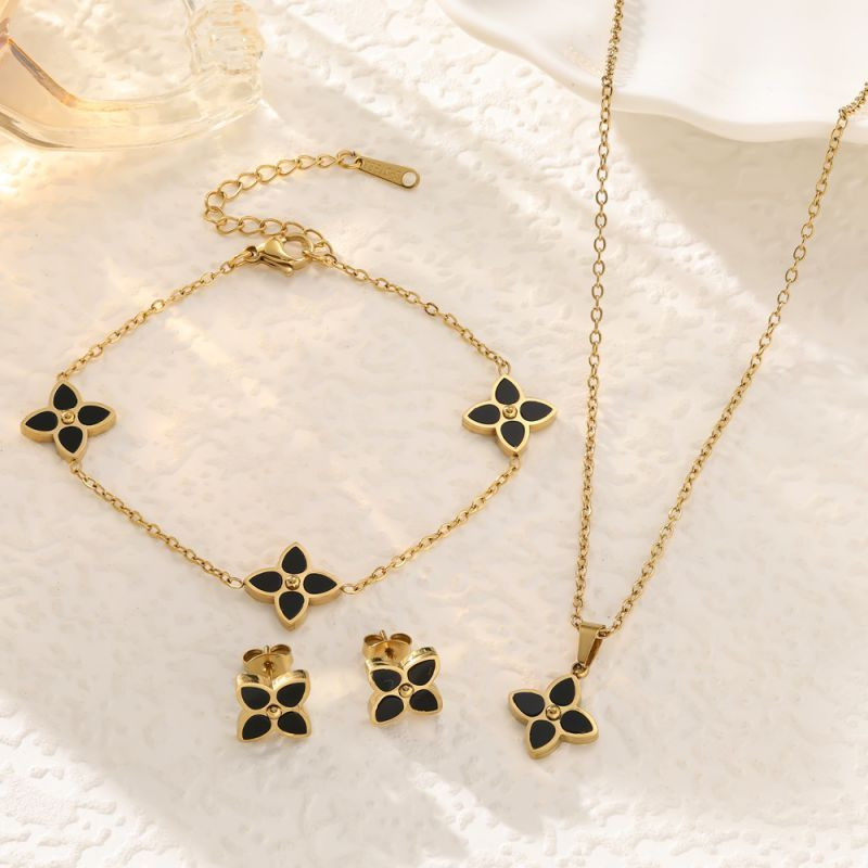 Стальной комплект бижутерии CJP45278 Стальной комплект бижутерии CJP45278