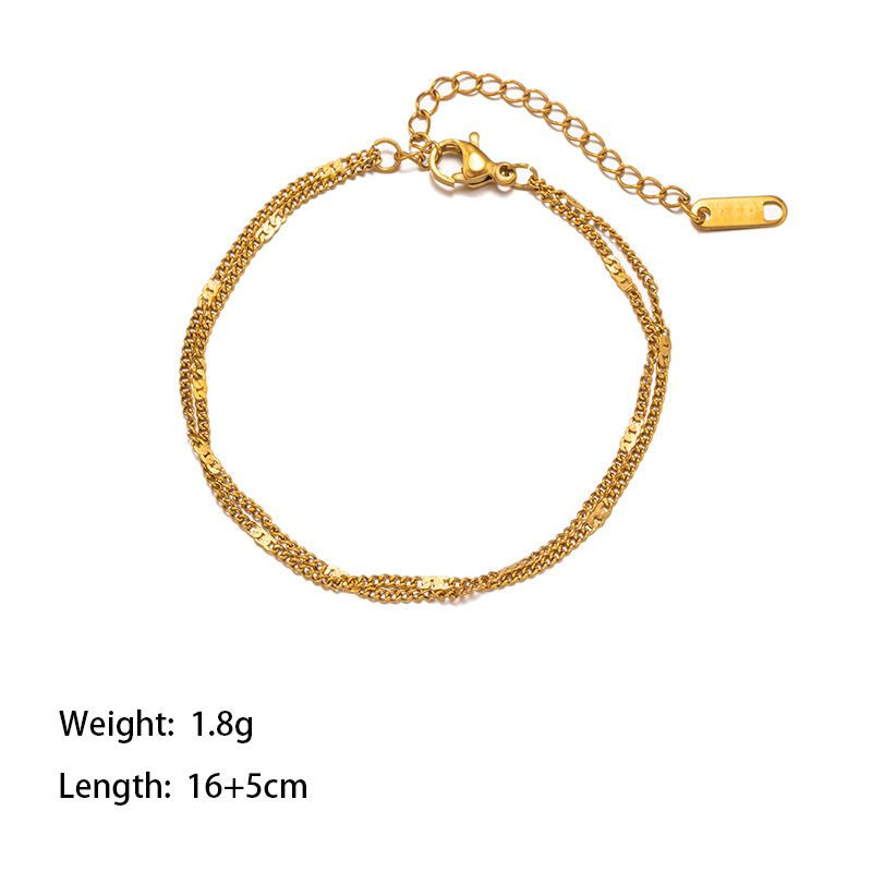 Браслет из титановой стали напыление золотом 1J12001CJJ Браслет из титановой стали напыление золотом 1J12001CJJ