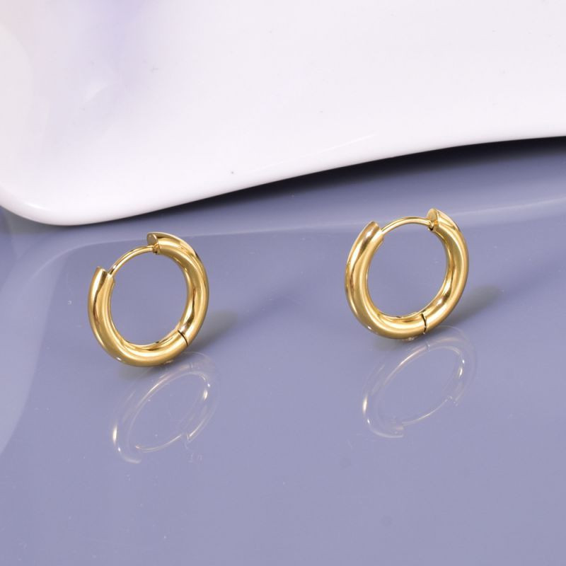 Золотистые серьги-кольца CJH14849