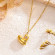 Серебристое колье с сердцем из циркона CJX87574