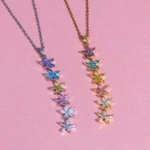 Золотистая Цепочка с каскадом разноцветных звезд CJR60929 Золотистая Цепочка с каскадом разноцветных звезд CJR60929