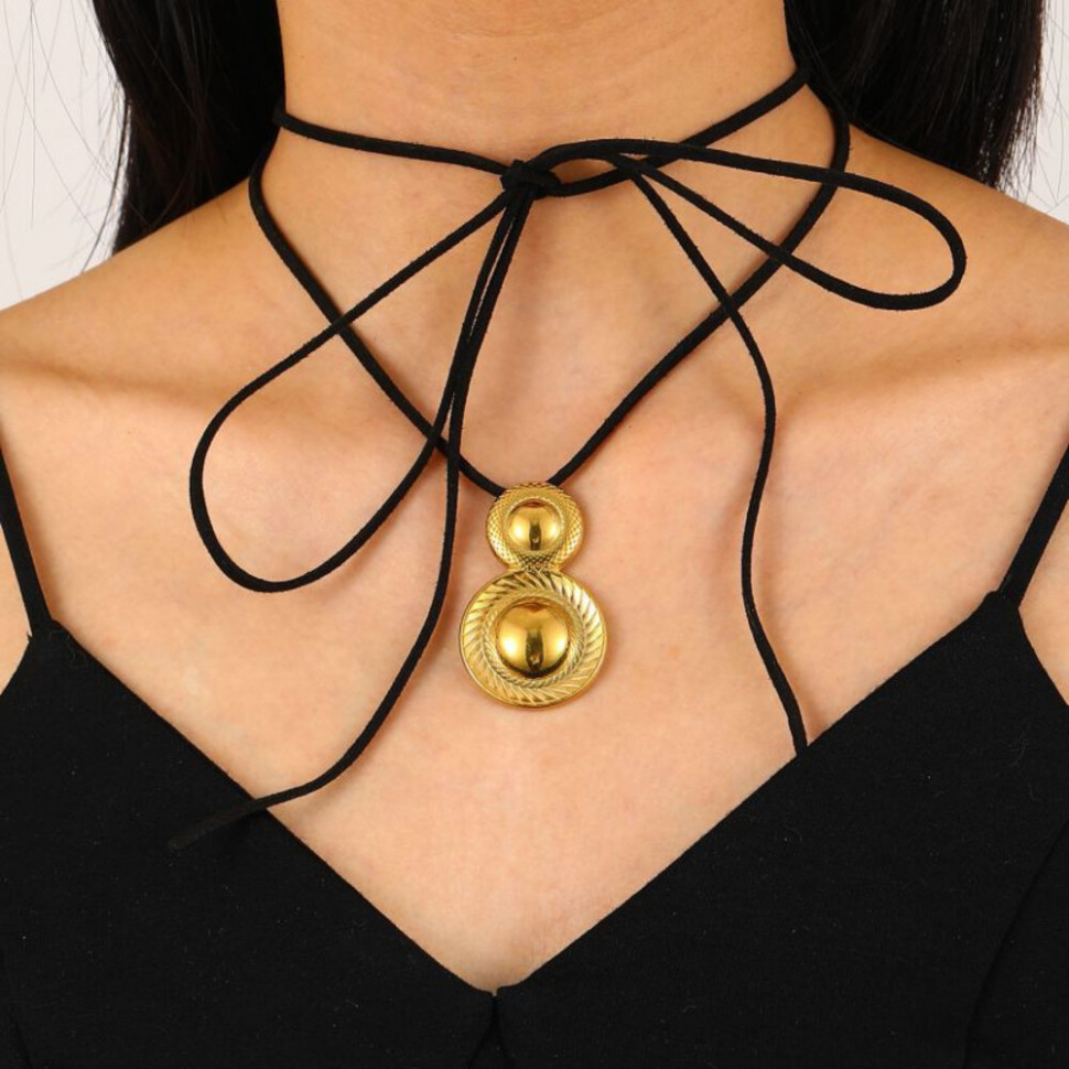 Колье из стали CJH93504