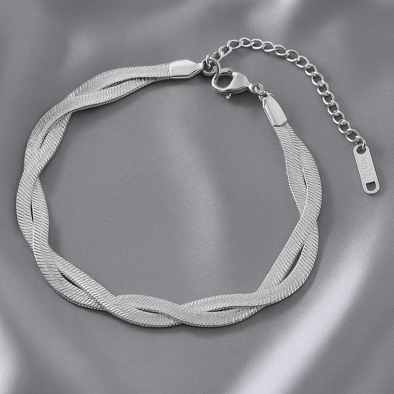 Браслет-цепочка из переплетенных лент 1J12002CJJ