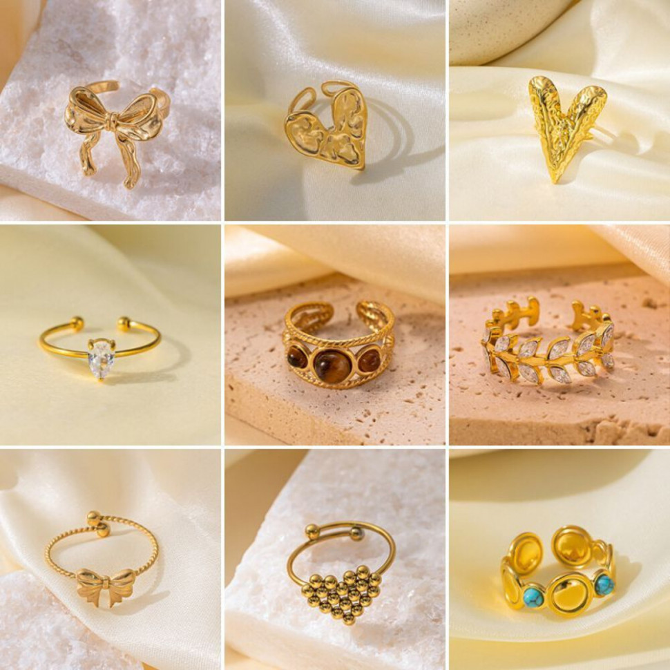 Кольцо с изумрудным кристаллом в золотой оправе CJH15733