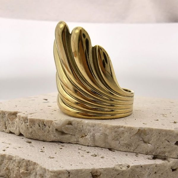 Кольцо с шипами и агрессивной геометрией CJL35787