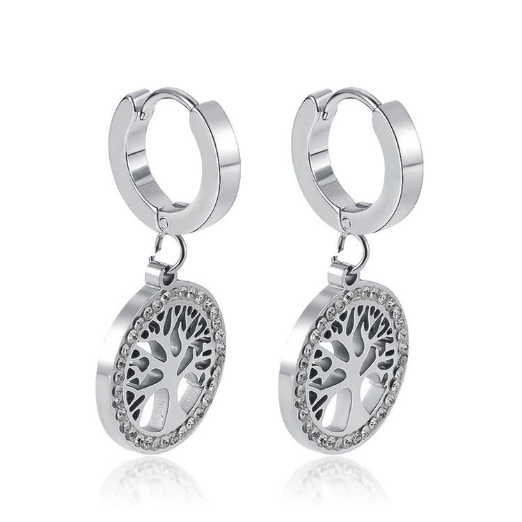 Серьги Висячие Древо жизни 1J10015(CJJ) Серьги Висячие Древо жизни 1J10015(CJJ)
