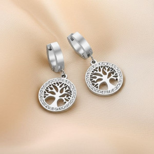 Серьги Висячие Древо жизни 1J10015(CJJ)