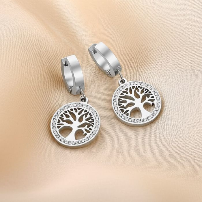 Серьги Висячие Древо жизни 1J10015(CJJ) Серьги Висячие Древо жизни 1J10015(CJJ)