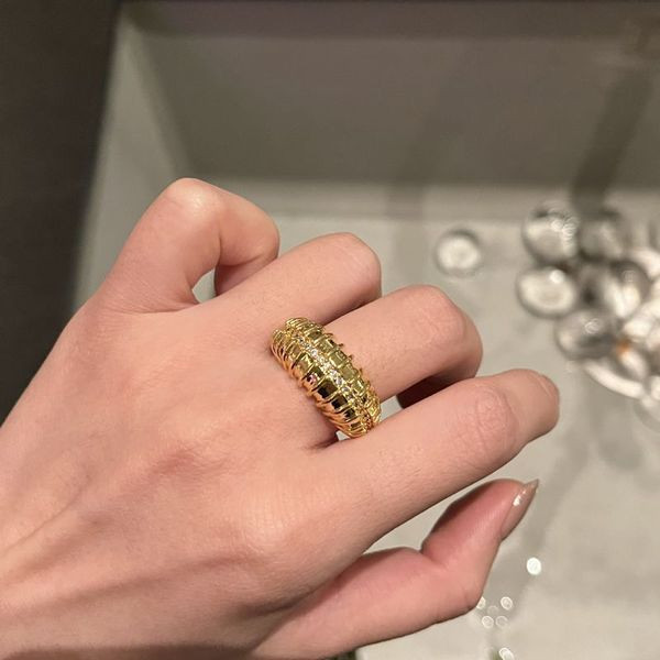 Широкое фактурное кольцо с сетчатым узором CJL40816 Широкое фактурное кольцо с сетчатым узором CJL40816