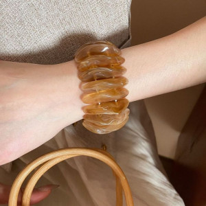 Браслет жесткий многослойный с декоративными дисками CJM37597