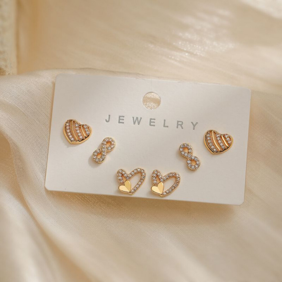 Ювелирный комплект серег CJH85129 Ювелирный комплект серег CJH85129