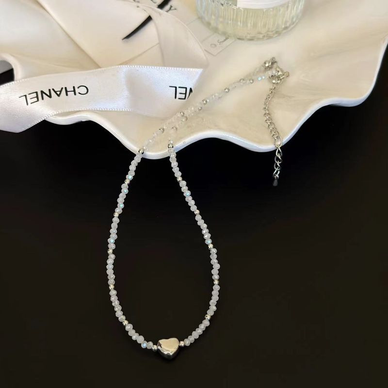 Минималистичные бусы из светлого бисера Миюки 1J11833CJJ