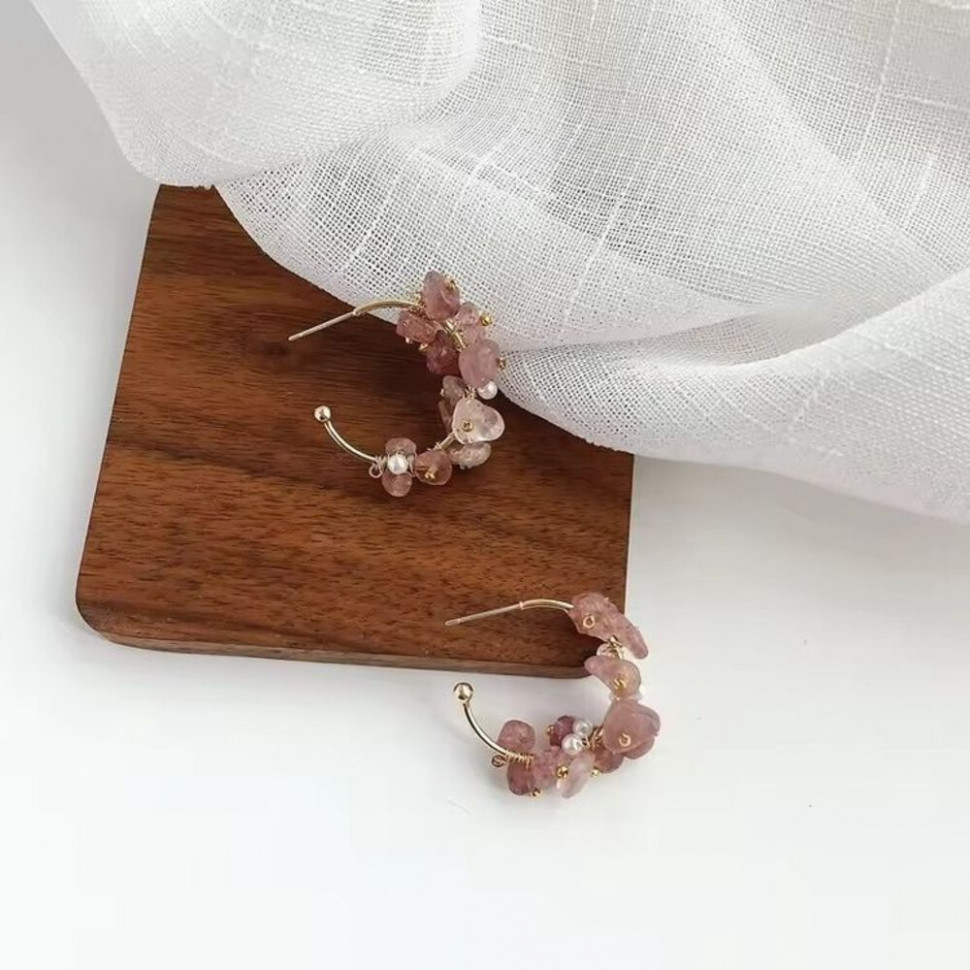 Серьги ювелирный сплав с серебряным гвоздиком J10452CJJ Серьги ювелирный сплав с серебряным гвоздиком J10452CJJ