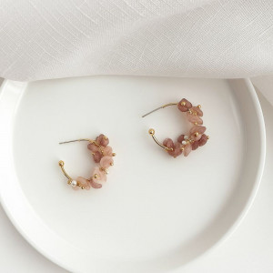 Серьги ювелирный сплав с серебряным гвоздиком J10452CJJ Серьги ювелирный сплав с серебряным гвоздиком J10452CJJ