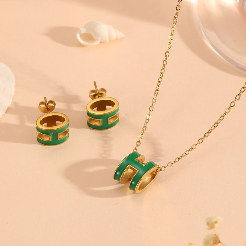 Стальной комплект бижутерии CJP55512 Стальной комплект бижутерии CJP55512