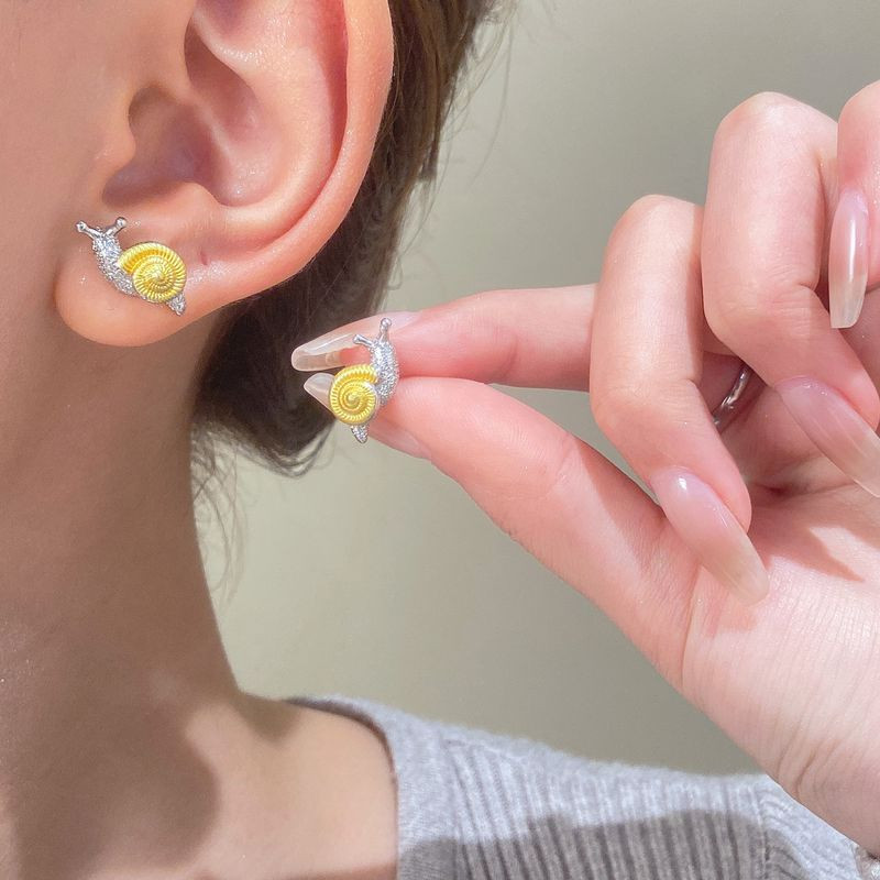 Серьги ювелирный сплав улитки 1J12398CJJ