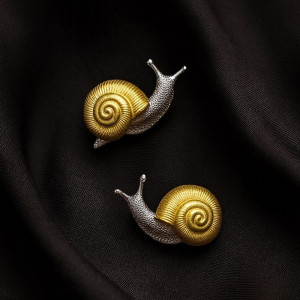 Серьги ювелирный сплав улитки 1J12398CJJ Серьги ювелирный сплав улитки 1J12398CJJ