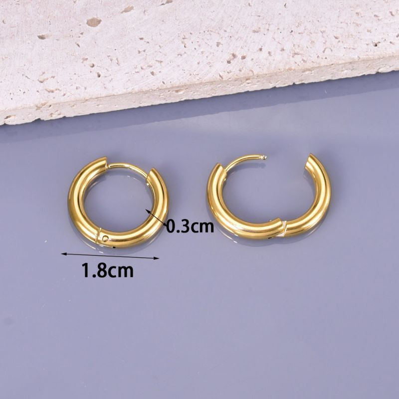 Серебристые серьги-кольца CJH14851