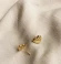 Стальные серьги с напылением золотом с кулоном в виде сердца J10124(CJJ)