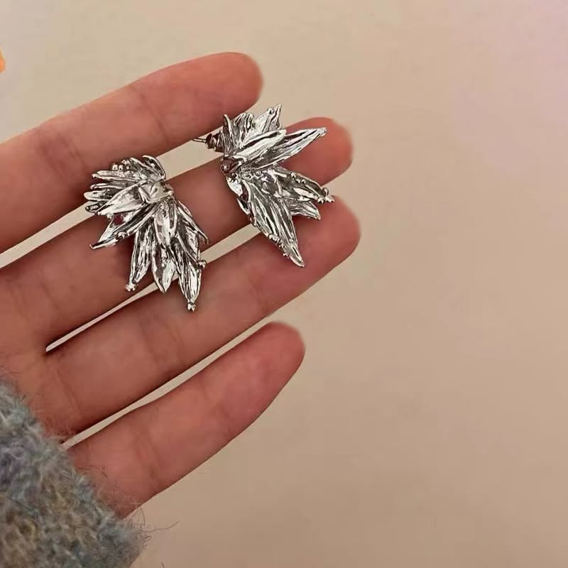 Серьги ювелирный сплав листья 1J11733CJJ