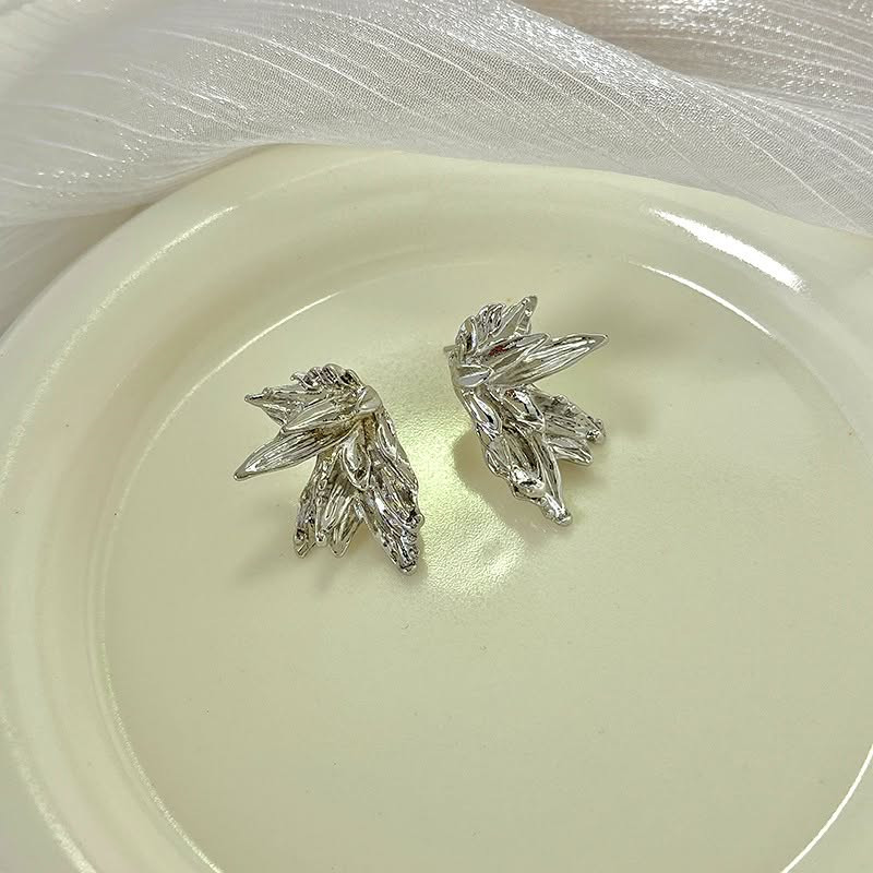 Серьги ювелирный сплав листья 1J11733CJJ Серьги ювелирный сплав листья 1J11733CJJ
