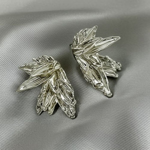 Серьги ювелирный сплав листья 1J11733CJJ