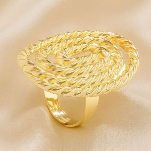 Кольцо ювелирный сплав напыление золотом 1J12201CJJ