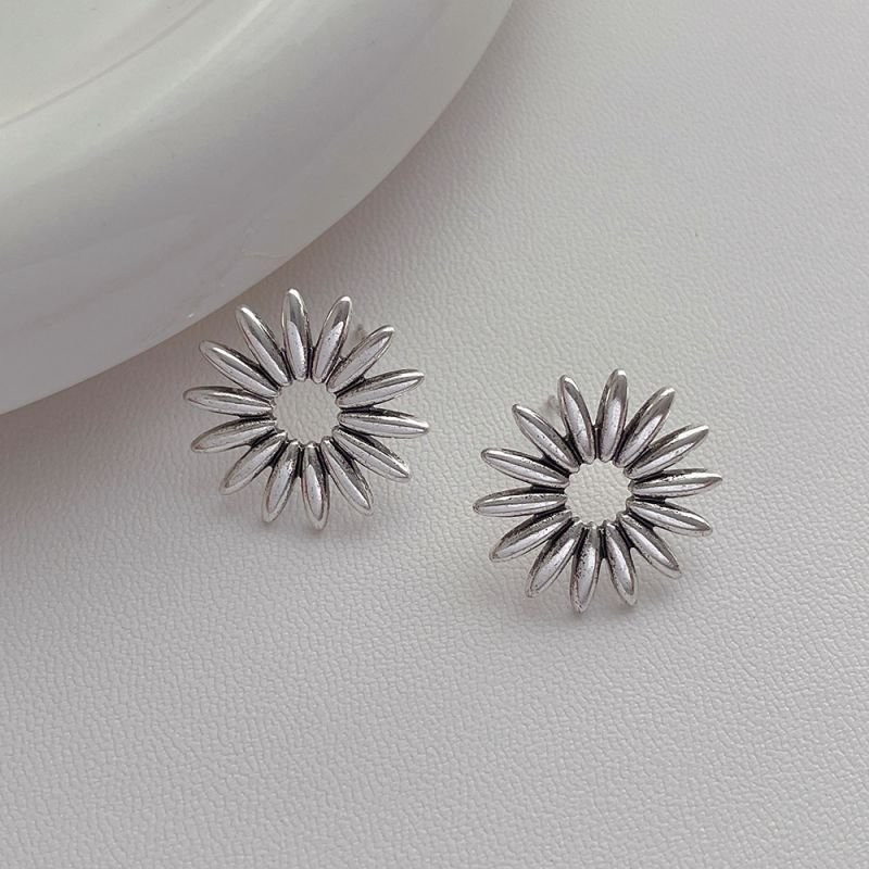 Серьги-пусеты «Подсолнухи» N00531