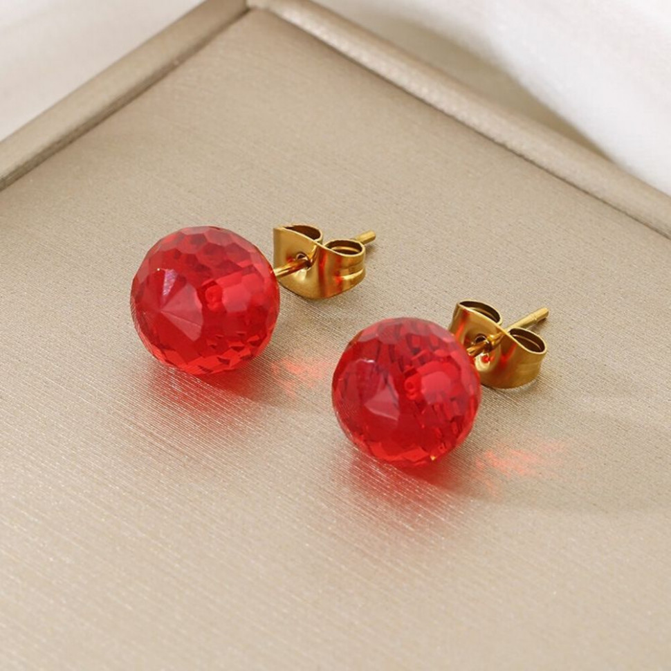 Серьги-пусеты Шарики CJJ17516