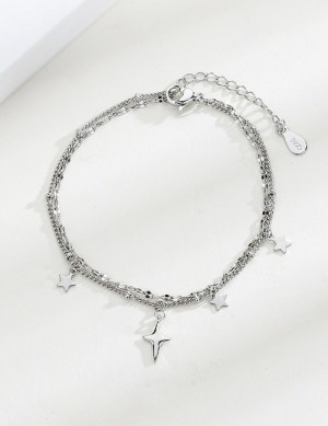 Браслет с подвесками-звездами T73103