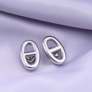 Стальные серьги-пусеты с кулоном CD 1J10125(CJJ) Стальные серьги-пусеты с кулоном CD 1J10125(CJJ)