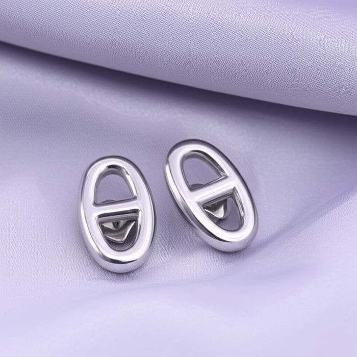 Стальные серьги-пусеты с кулоном CD 1J10125(CJJ)