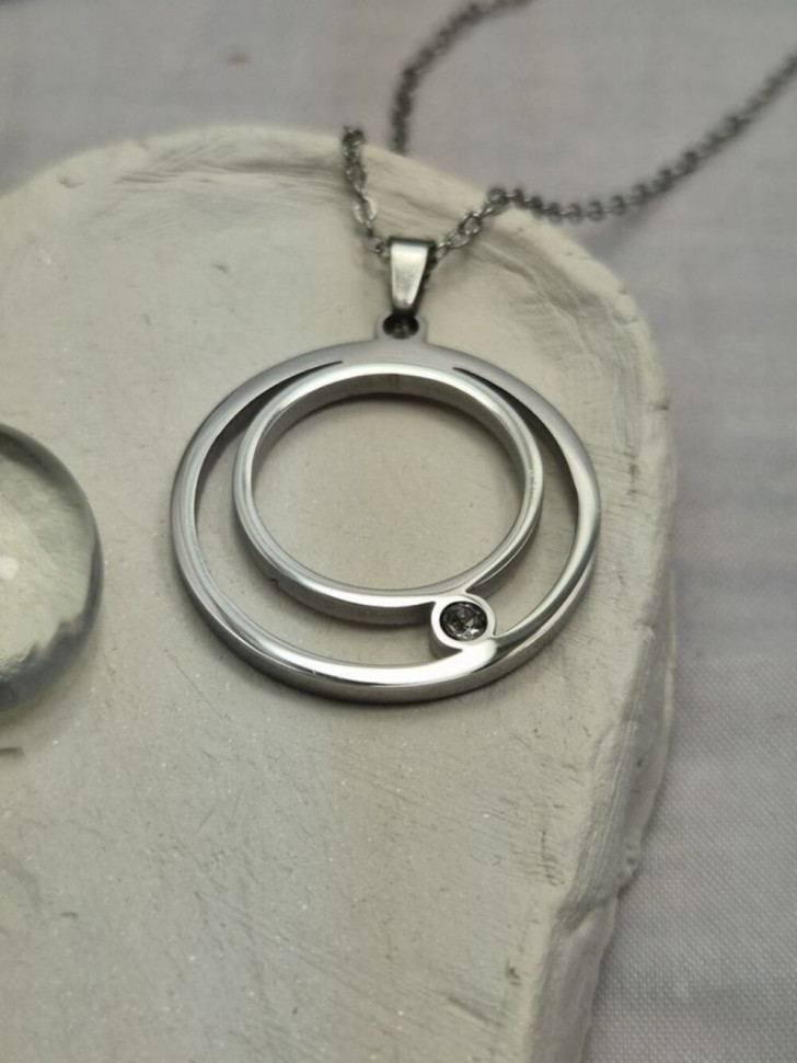 Колье медицинская сталь с напылением золотом J10814CJJ Колье медицинская сталь с напылением золотом J10814CJJ