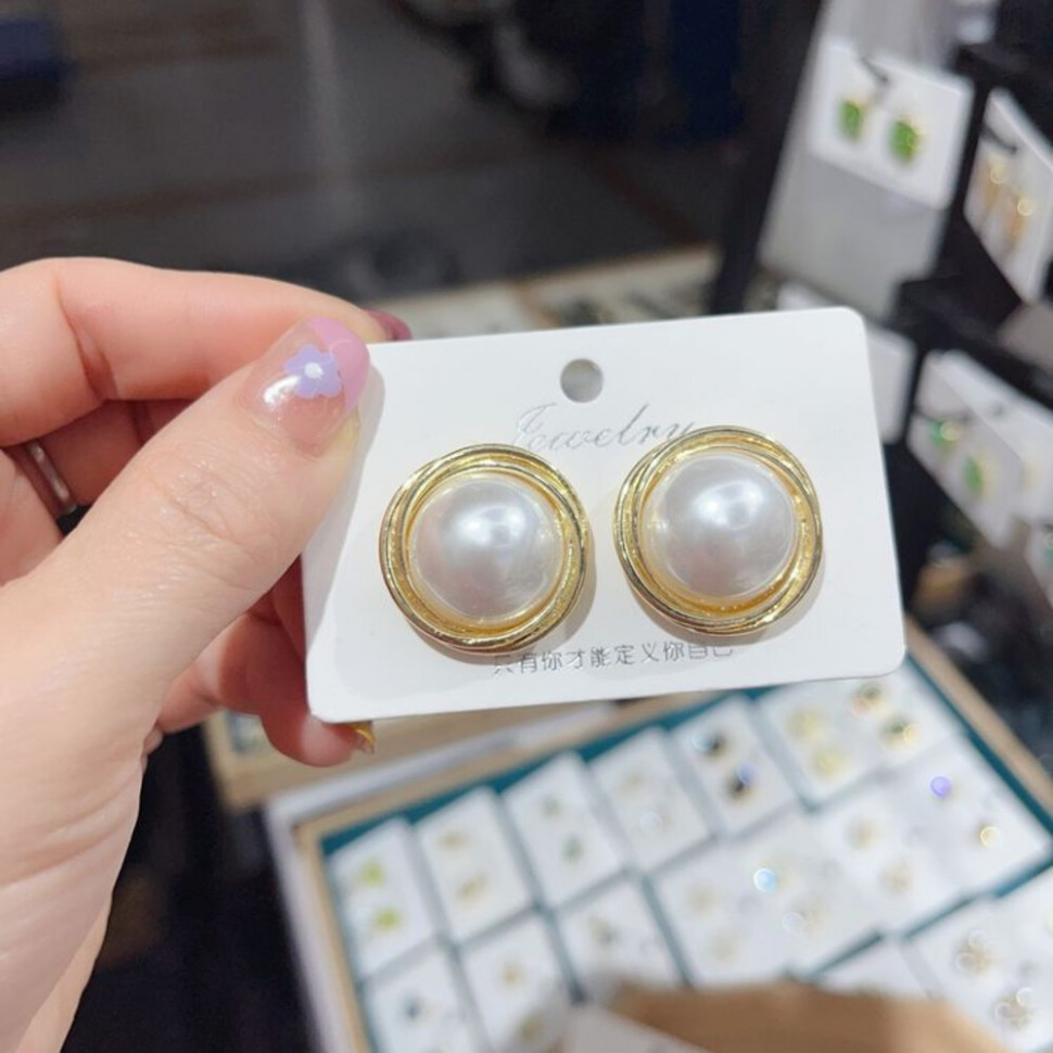 Серьги медь с напылением платиной J10721CJJ Серьги медь с напылением платиной J10721CJJ