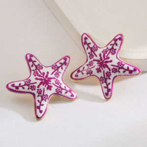 Оригинальные серьги-пусеты морские звезды CJN97871