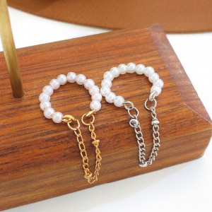 Жемчужный кафф с цепочкой N96359 Жемчужный кафф с цепочкой N96359