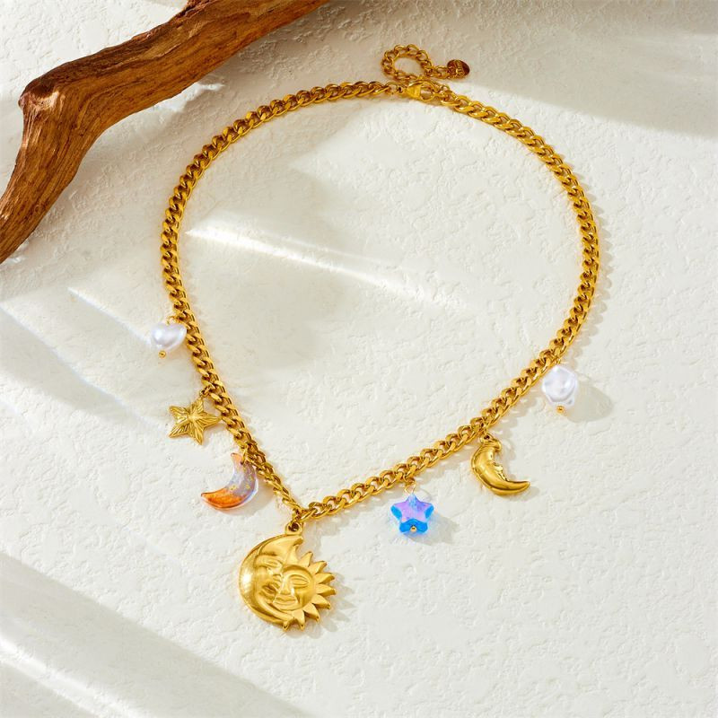 Колье из стали CJP55861