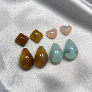 Набор серег акрил капельки (4 пары) J11380CJJ Набор серег акрил капельки (4 пары) J11380CJJ