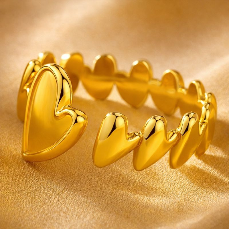 Кольцо титановая сталь напыление золотом 1J12422CJJ