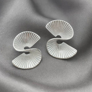 Серьги-пусеты «Серебряная спираль» 1J12518CJJ