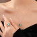 Серебряное колье с геометрией и цирконом CJZ18544