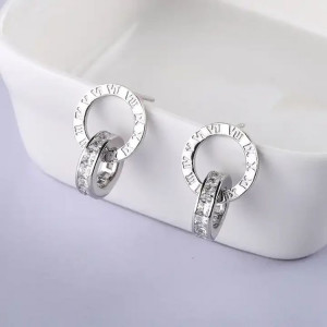 Стальные серьги «кольцо в кольце» с фианитами 1J10127(CJJ) Стальные серьги «кольцо в кольце» с фианитами 1J10127(CJJ)