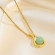 Колье медицинская сталь с напылением золотом J10818CJJ
