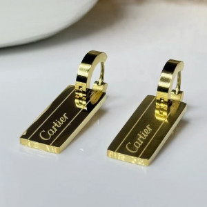 Серьги медицинская сталь с напылением золотом J10887CJJ Серьги медицинская сталь с напылением золотом J10887CJJ